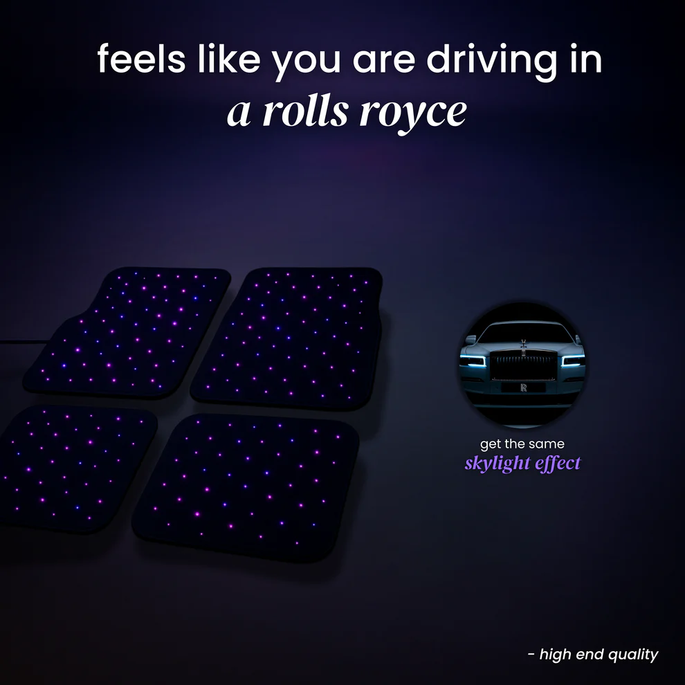 Starlight Car Mat - Fiber Optic Car Mat